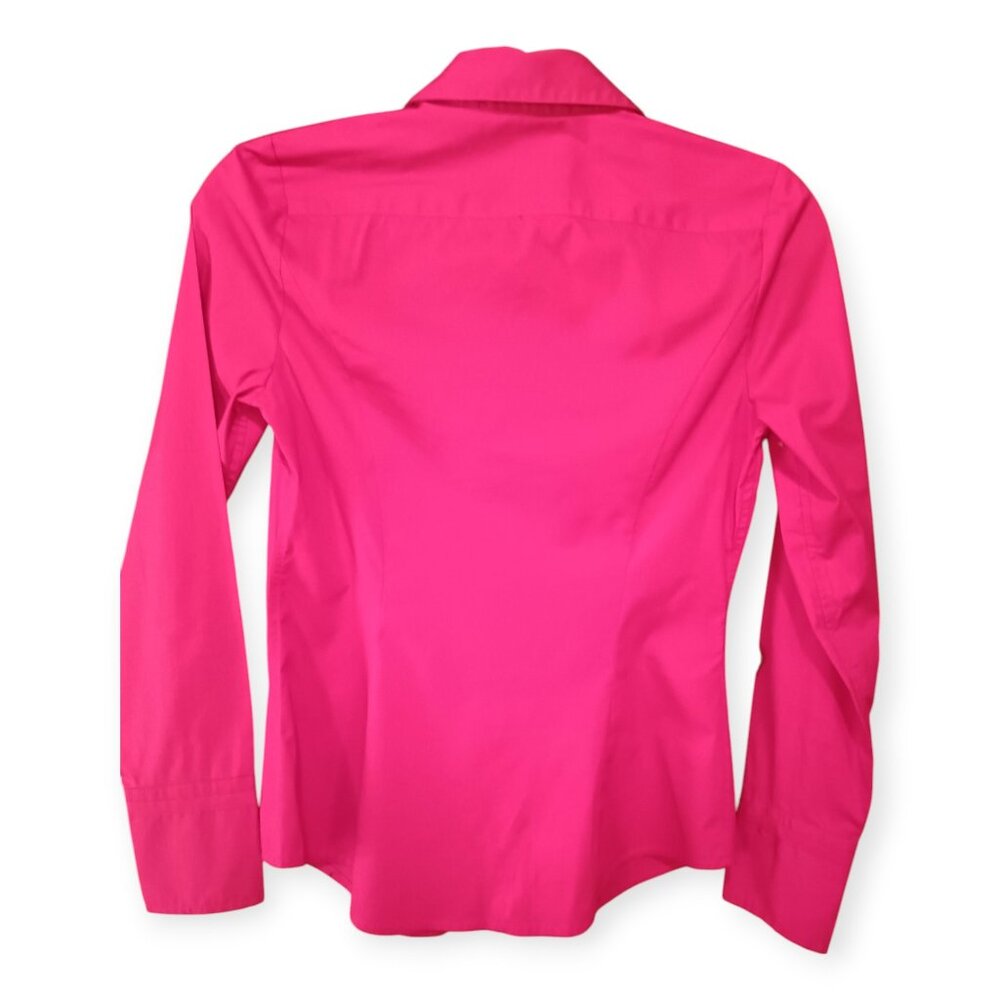 EXPRESS Long-Sleeve Fitted Button Shirt XS - Picture 4 of 8